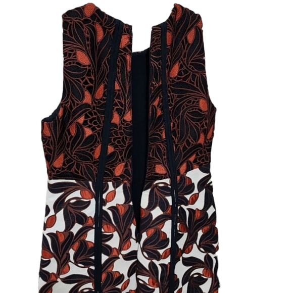 Ann Taylor Vine Lace Jacquard Flare Party Chico's Dress Size 0P Petite - Picture 12 of 15